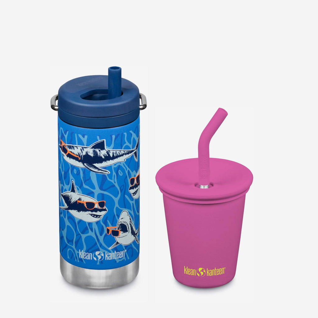 Kid's Sippy Cup and Wide Water Bottle Set